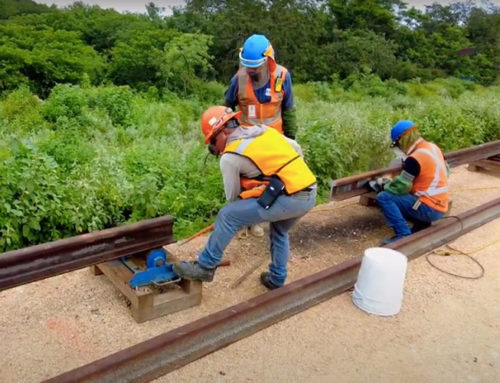 Construcción de estación Escárcega del Tren Maya registra avance de 60%