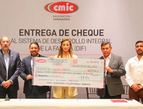 Entrega Cámara Mexicana de la Industria de la Construcción donativo al Sistema DIF